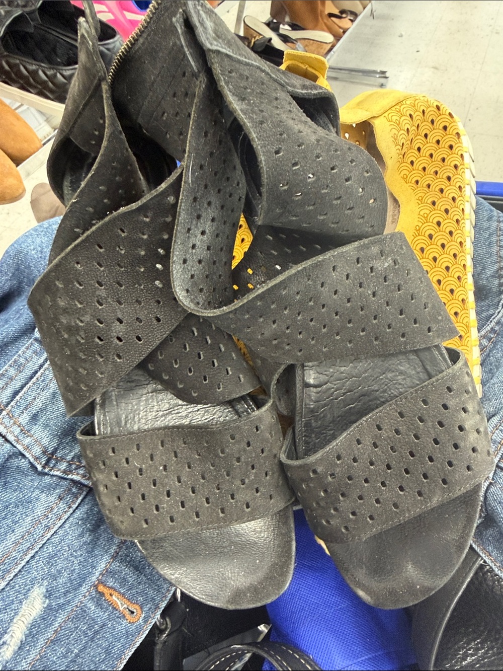 Eileen Fisher Perforated Wrap Sandals - Women